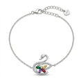 Color Bloom Swan Bracelet