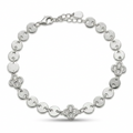 Van Cleef Silver Blossom Disc Bracelet