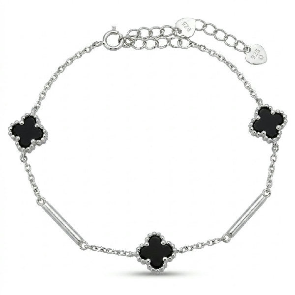 Van Cleef Noir Clover Bracelet