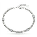 Crystal Station Curb Bracelet
