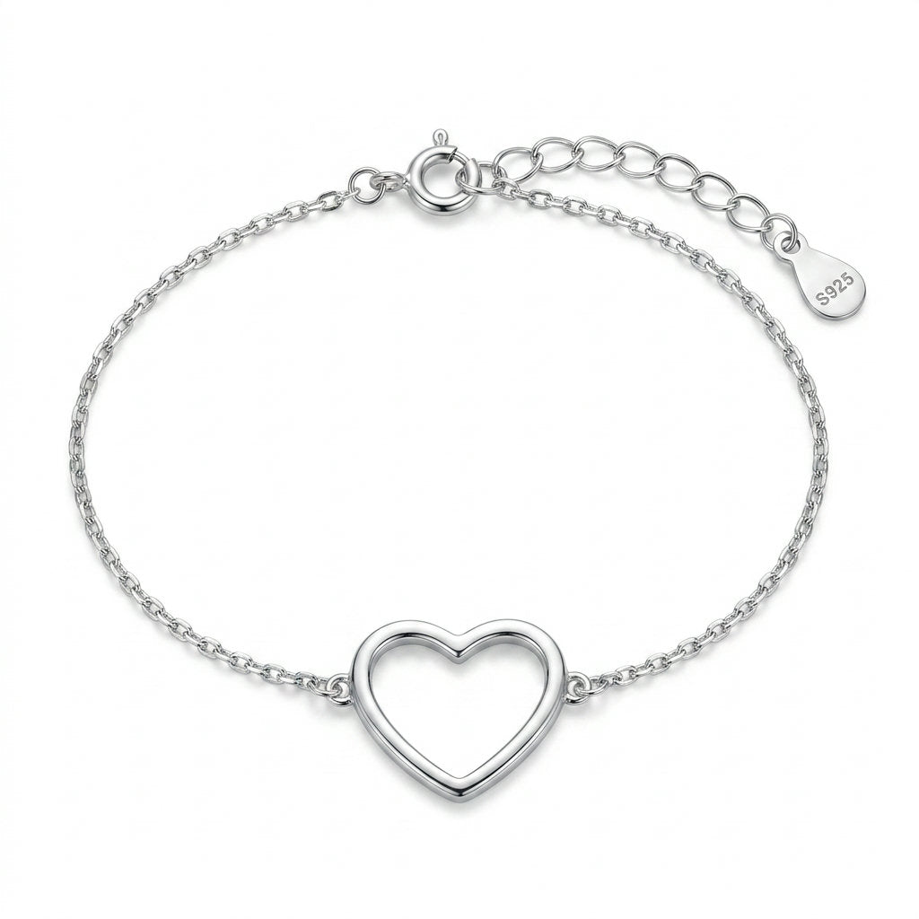 Silver Heart Bracelet