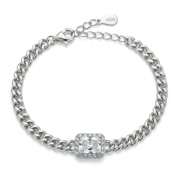 clear gem bracelet
