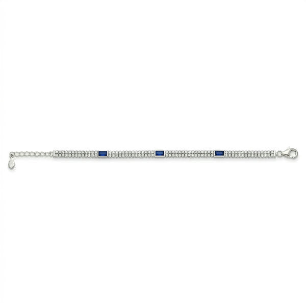 Blue Station Tennis Bracelet