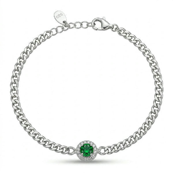 Emerald Curb Bracelet