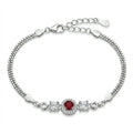 Ruby Glow Link Bracelet