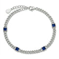 Sapphire Station Curb Bracelet
