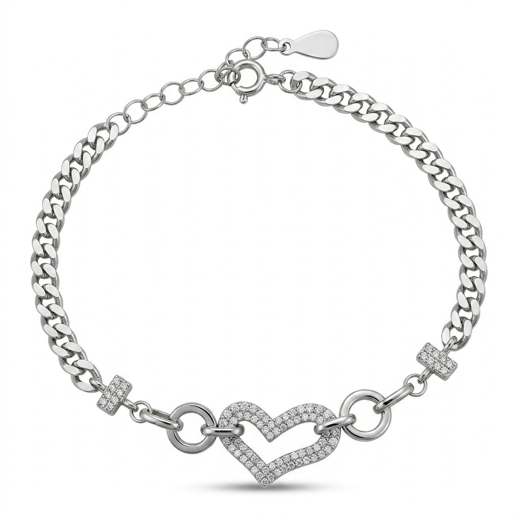 Linked Heart Bracelet