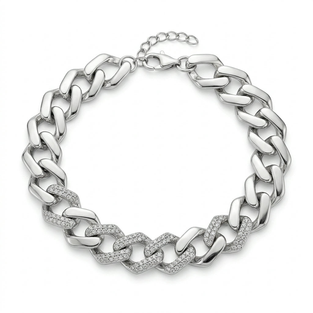 Luxe Pavé Chain Bracelet