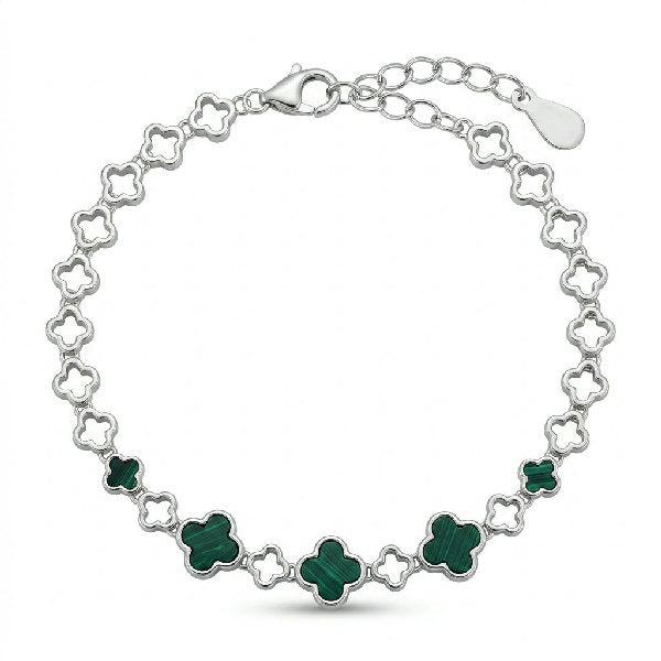 Van Cleef Green Clover Bracelet