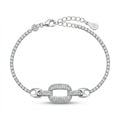 Tiffany Style Pavé Link Bracelet
