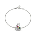 Color Petal Swan bracelet