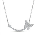 Butterfly Crescent Necklace