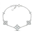 Van Cleef Crystal Clover Bracelet