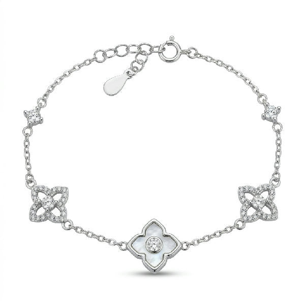 Van Cleef Crystal Clover Bracelet
