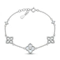 Van Cleef Crystal Clover Bracelet