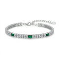 Emerald Station Tennis Bracelet