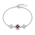 Van Cleef Ruby Clover Bracelet
