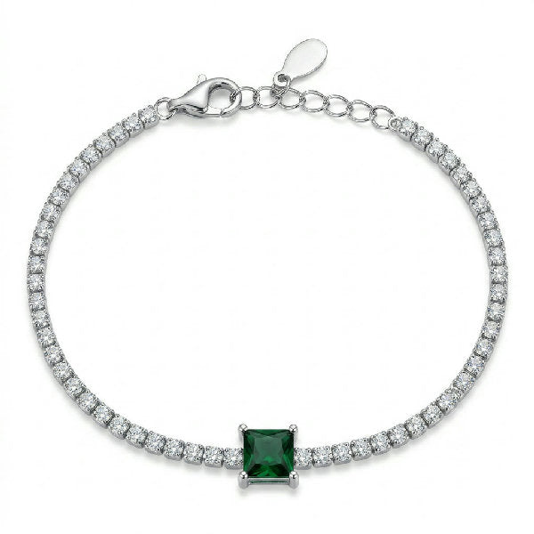 Emerald Princess Tennis Bracelet