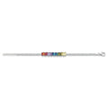Rainbow Bar Tennis Bracelet