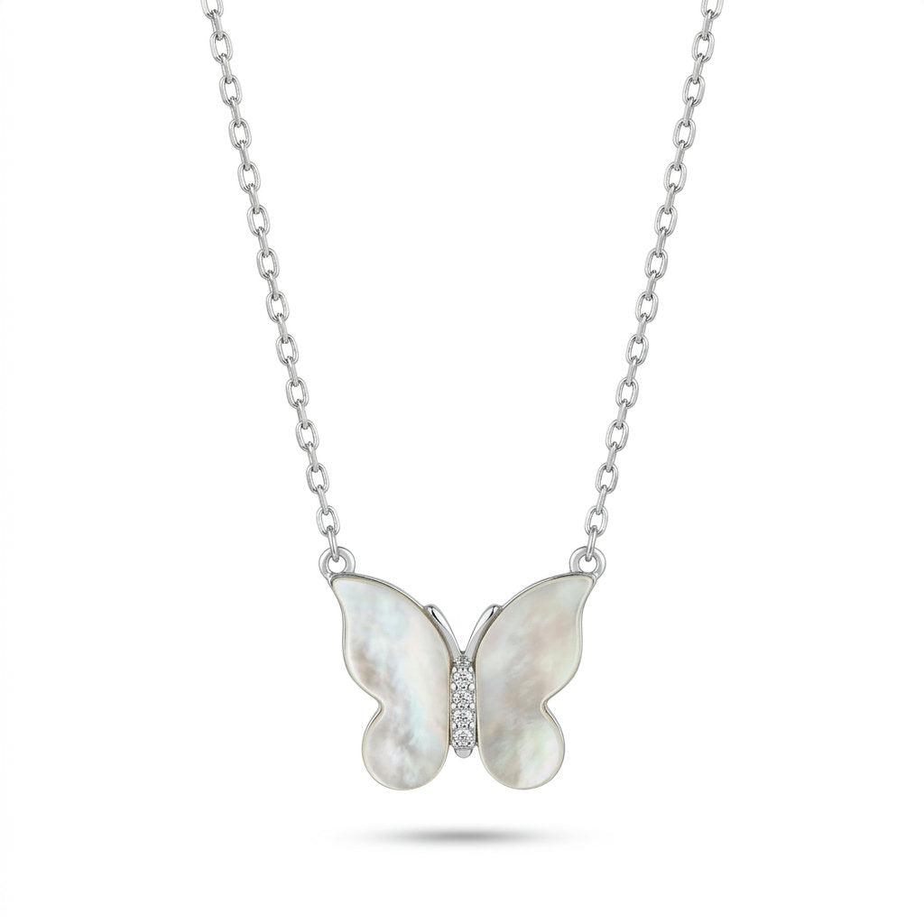 Pearl Butterfly Necklace