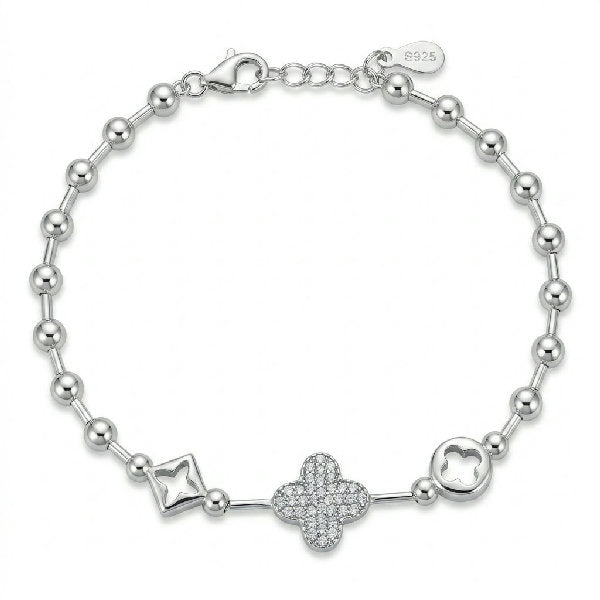 Van Cleef Bead Clover Bracelet