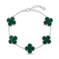 Van Cleef Five Clover Green  Bracelet