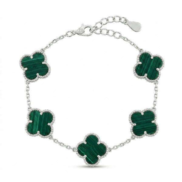 Van Cleef Five Clover Green  Bracelet