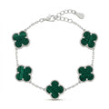Van Cleef Five Clover Green  Bracelet
