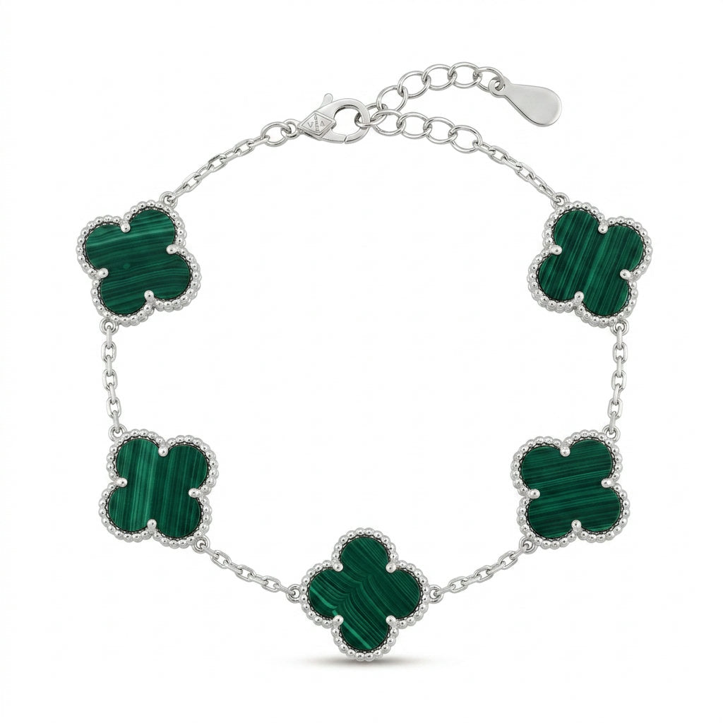 Van Cleef Five Clover Green  Bracelet