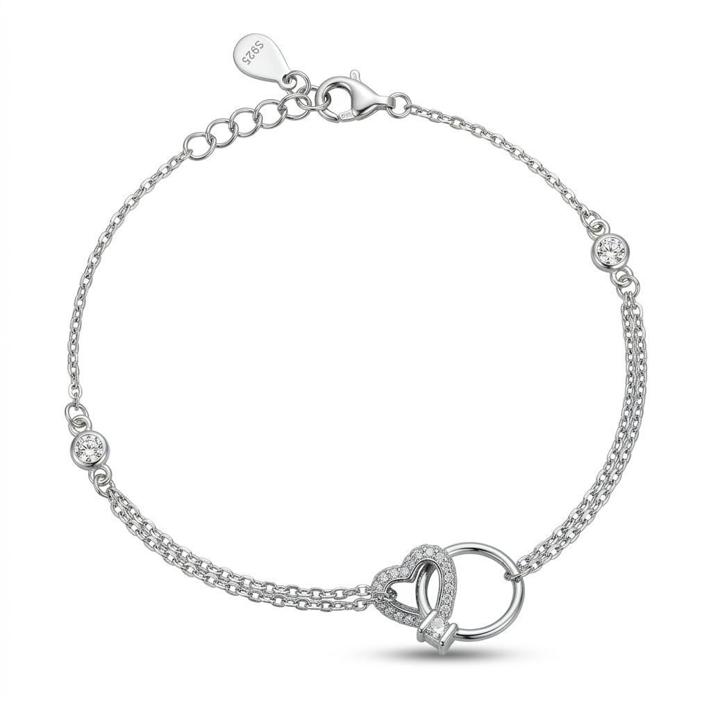 Linked Heart Bracelet