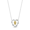 Golden Tulip Heart Necklace