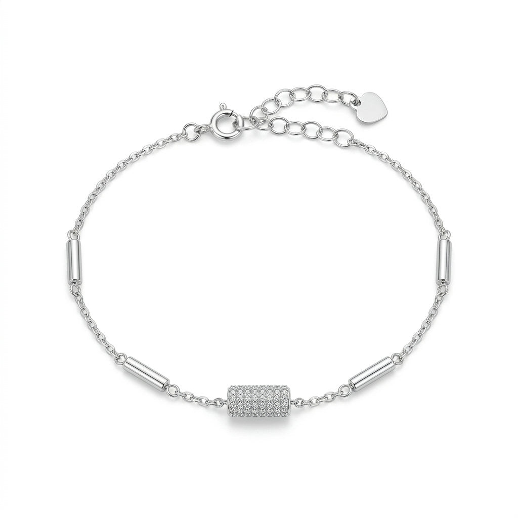 Pavé Bar Chain Bracelet