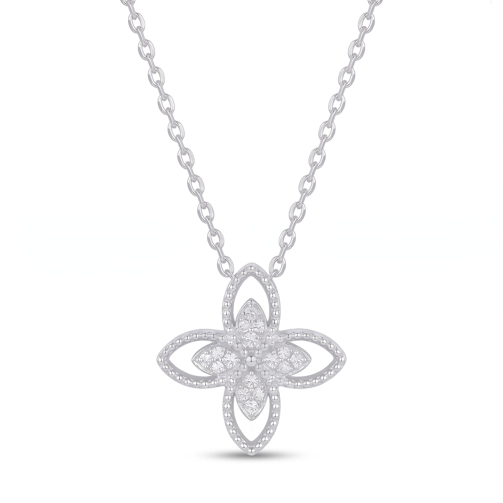 Luna Clover Cross Necklace