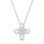 Luna Clover Cross Necklace