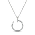 Silver Moonhook Necklace