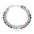 Rainbow Layered Bead Bracelet