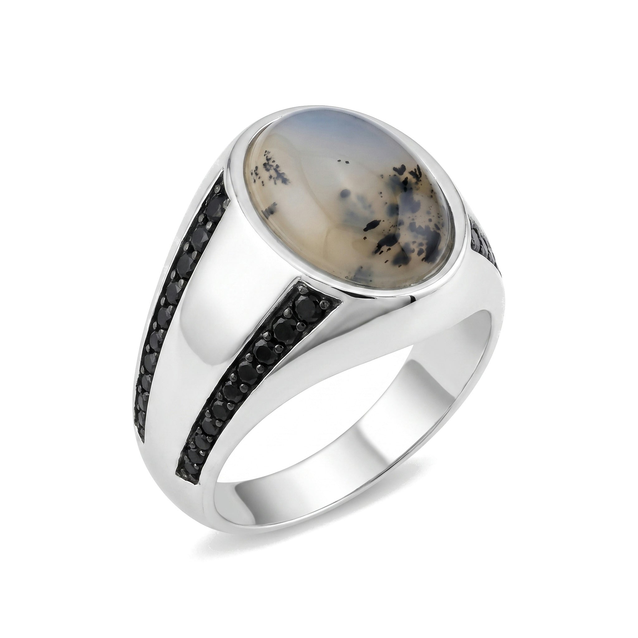 Eclipse Agate Ring (Semi-Precious Stone)