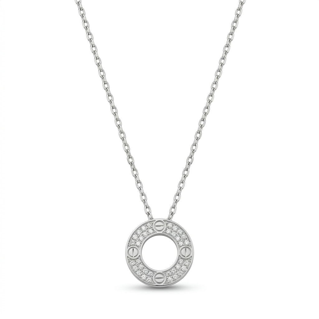 Pavé Circle Pendant